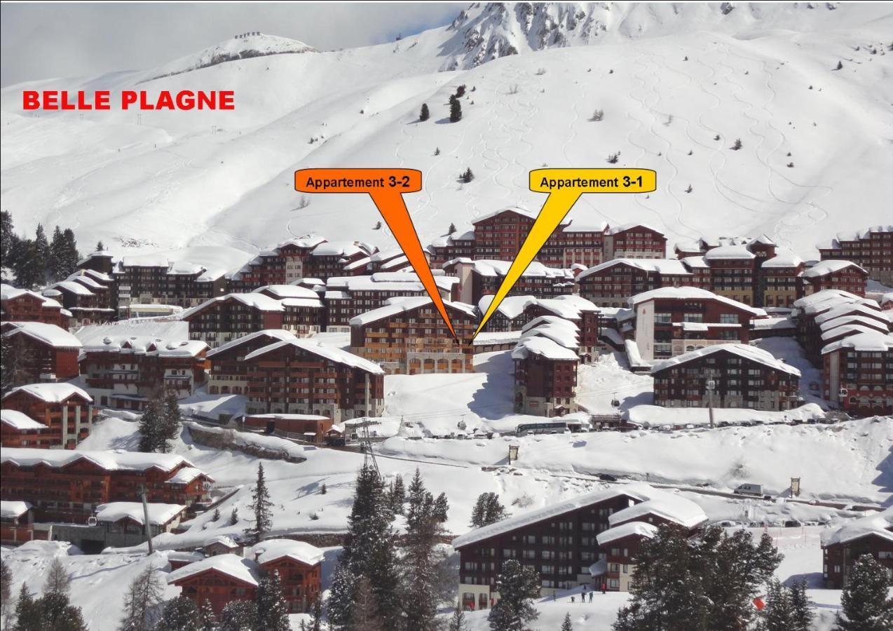 Belle Plagne 1 Appart 6 Pers Du Dimanche Au Dimanche Ski Au Pieds La Plagne Eksteriør bilde